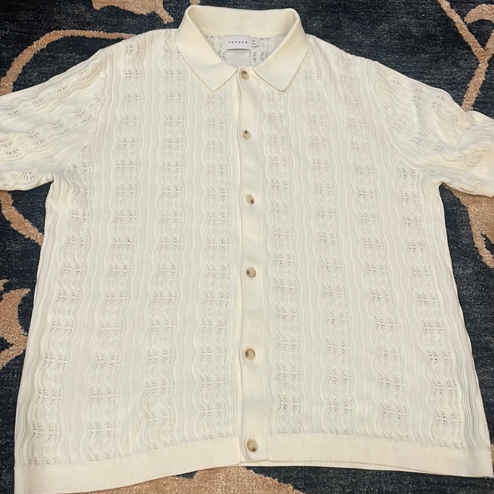 Topman crochet button down